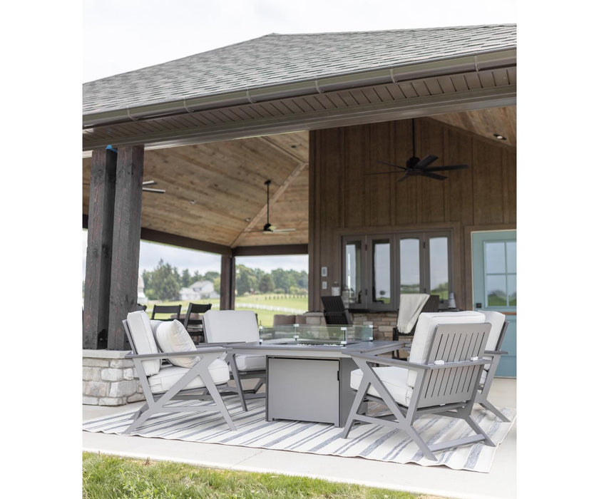 Berlin Gardens Numa Fire Pit Dining Table