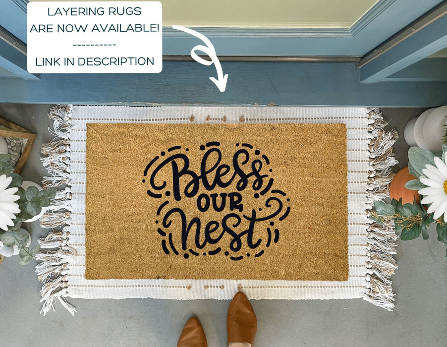 Bless Our Nest Outdoor Welcome Mat