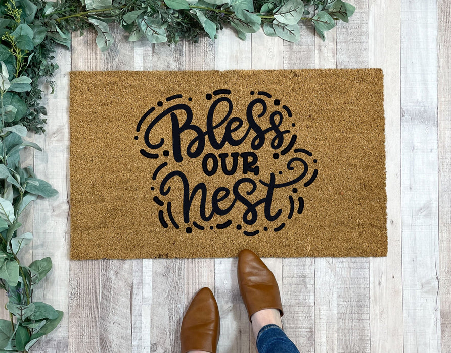 Bless Our Nest Outdoor Welcome Mat