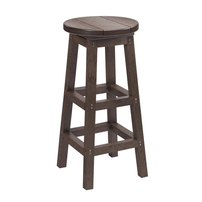 C.R. Plastic Swivel Bar Stool,