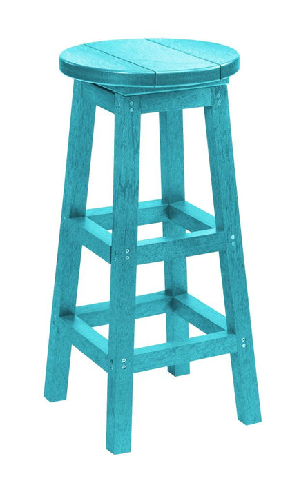 C.R. Plastic Swivel Bar Stool,