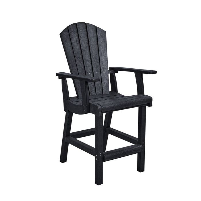 C.R. Plastic Classic Counter Arm Chair