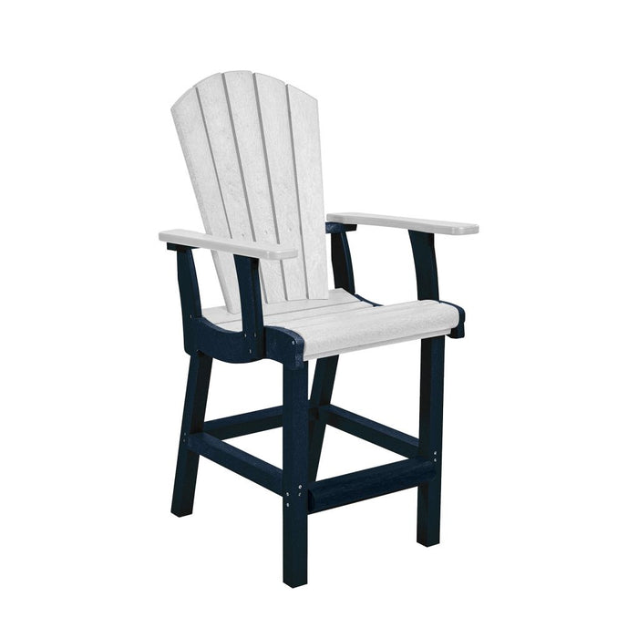 C.R. Plastic Classic Counter Arm Chair