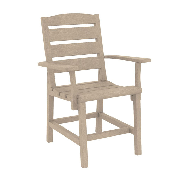 C.R. Plastic Napa Dining Arm Chair