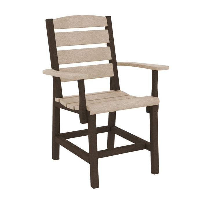 C.R. Plastic Napa Dining Arm Chair