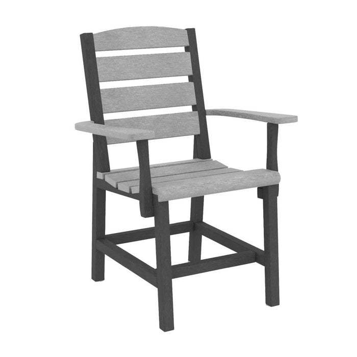 C.R. Plastic Napa Dining Arm Chair