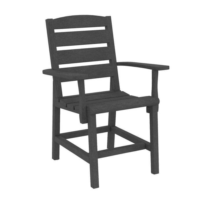 C.R. Plastic Napa Dining Arm Chair