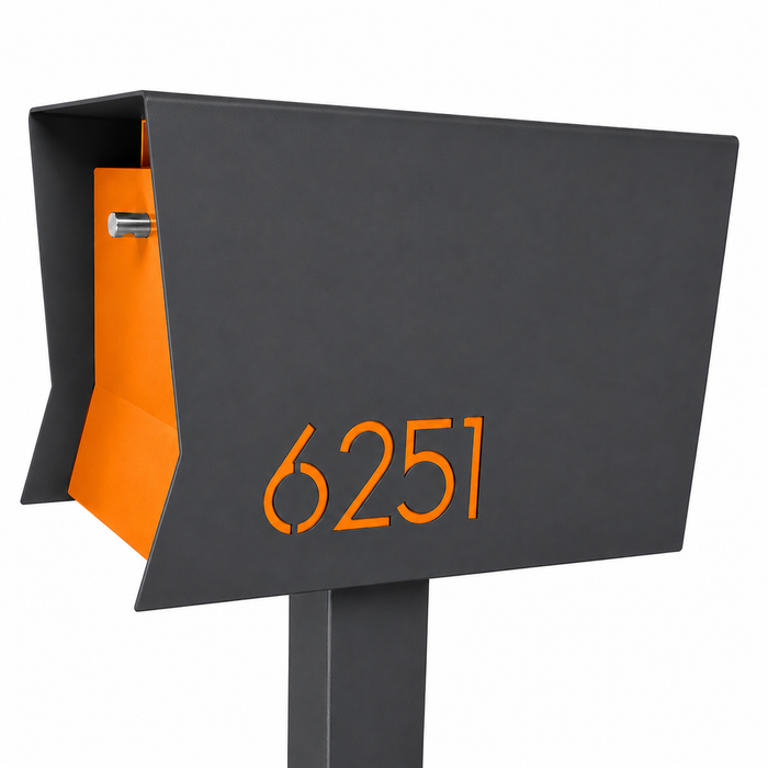 Retrobox-2.0 in DESIGNER GREY - Modern Mailbox