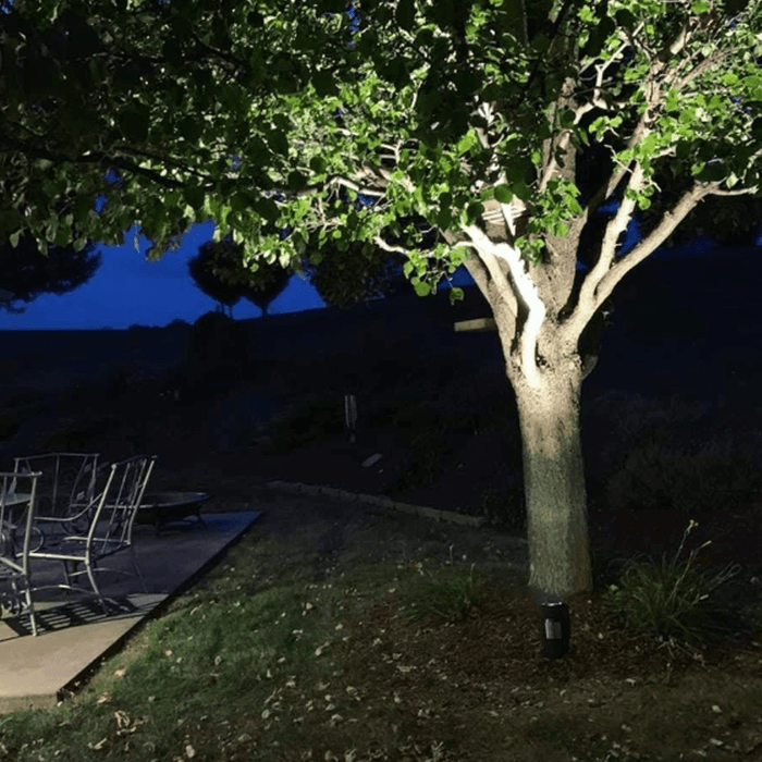 CDRA12 12W Smart Bluetooth RGBW Narrow Beam Directional Outdoor Landscape Spotlight with Remote Control