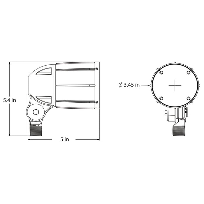 CDRA12 12W Smart Bluetooth RGBW Narrow Beam Directional Outdoor Landscape Spotlight with Remote Control