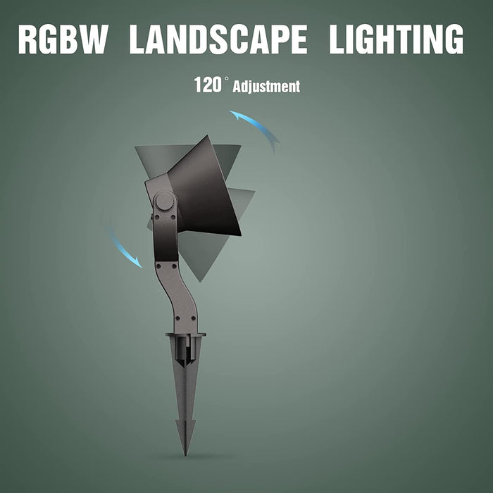 CDRA95 10W LED Smart Wi-Fi RGBW Wide Beam Directional Outdoor Landscape Spotlight