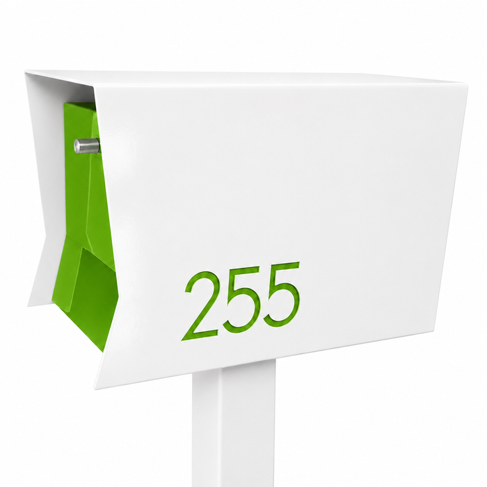 Retrobox-2.0,  in ARCTIC WHITE - Modern Mailbox