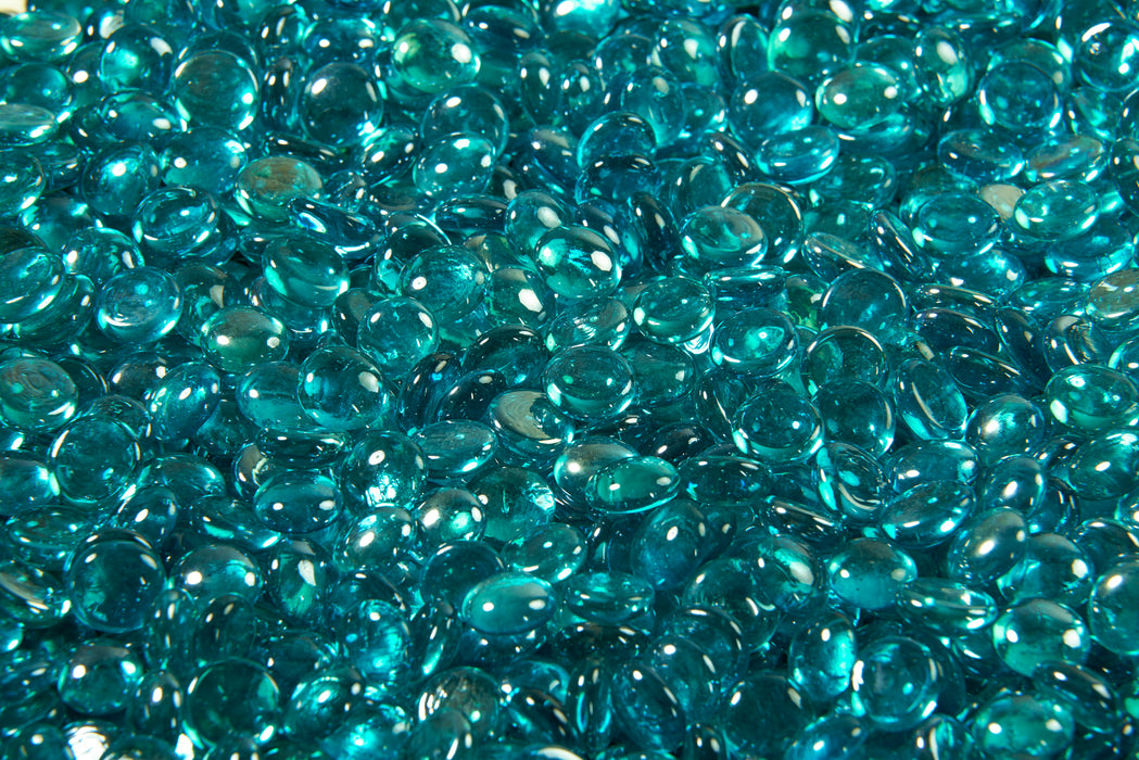 Aqua Marine Tempered Fire Glass Gems