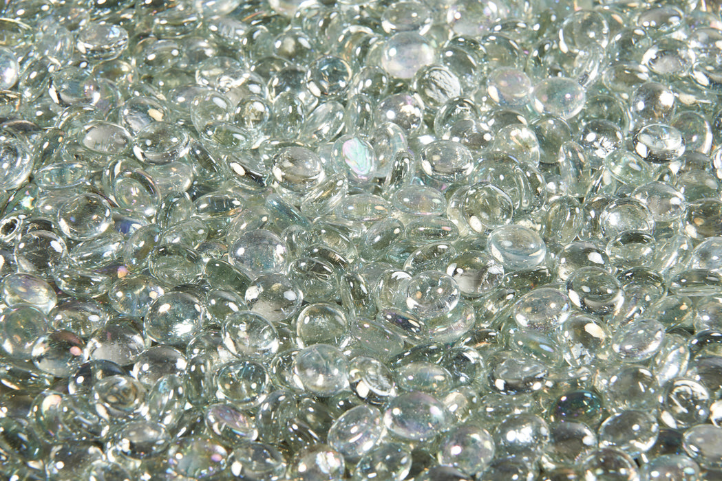 Clear Tempered Fire Glass Gems