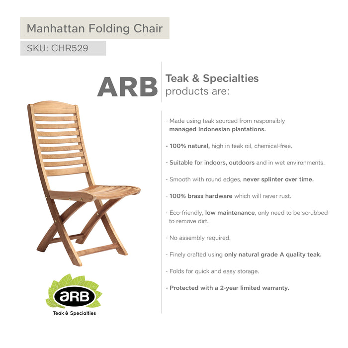 ARB Teak Folding Chair Manhattan