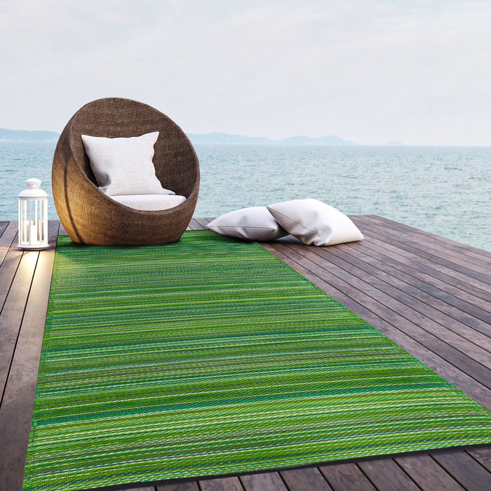 Cancun - Green Outdoor Rug for Patio