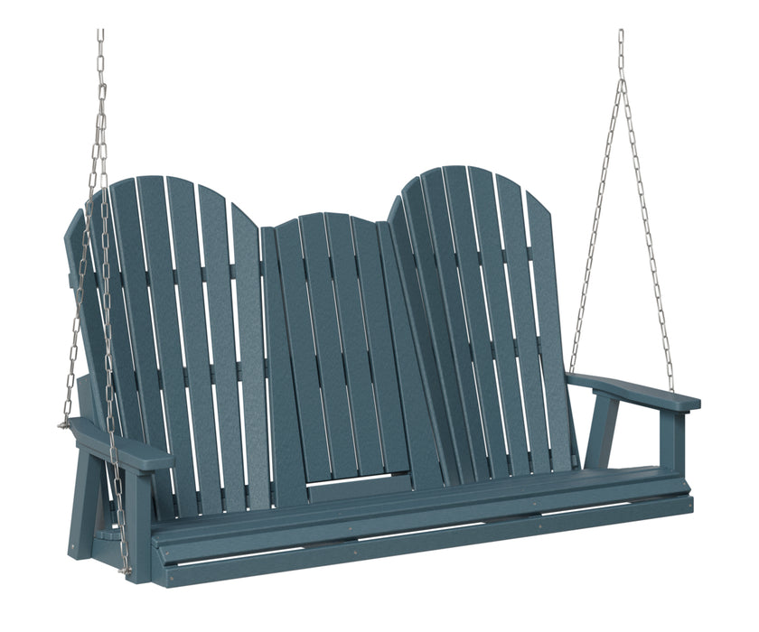 Berlin Gardens Comfo Back Three Seat Console Swing with Stainless Steel Chains