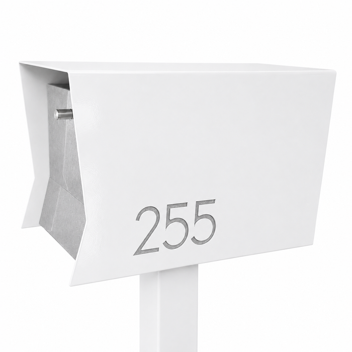 Retrobox-2.0,  in ARCTIC WHITE - Modern Mailbox