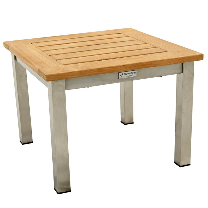 Three Birds Casual Avanti Low Square Side Table 20"
