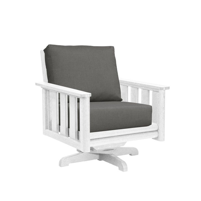 C.R. Plastic Strafford Swivel Arm Chair