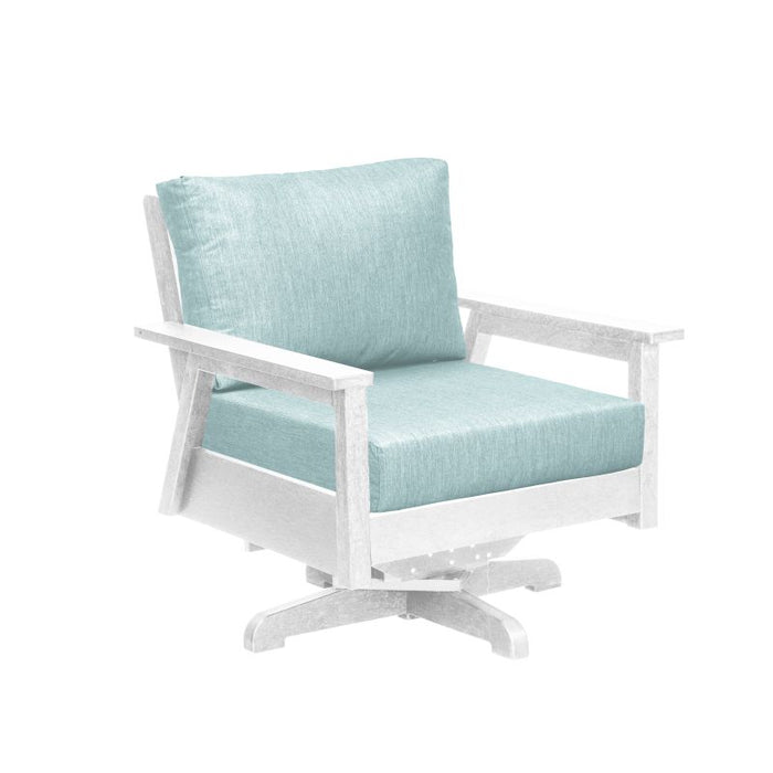 C.R. Plastic Tofino Swivel Arm Chair