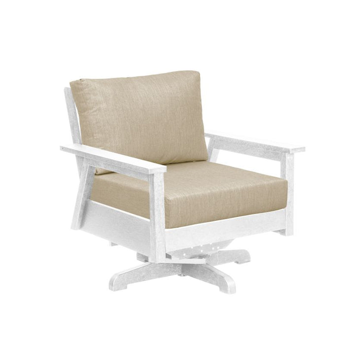 C.R. Plastic Tofino Swivel Arm Chair