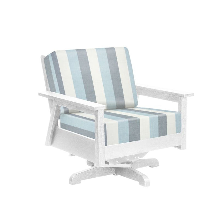 C.R. Plastic Tofino Swivel Arm Chair