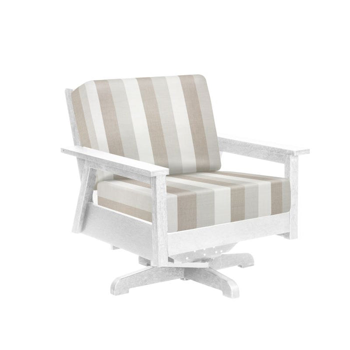 C.R. Plastic Tofino Swivel Arm Chair