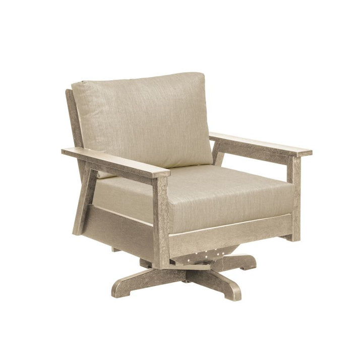 C.R. Plastic Tofino Swivel Arm Chair