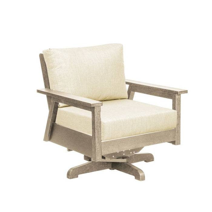 C.R. Plastic Tofino Swivel Arm Chair