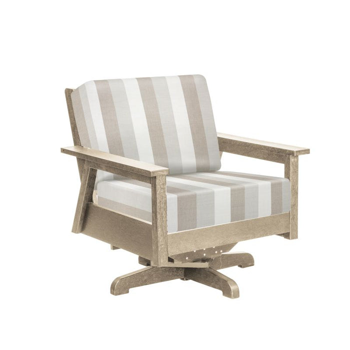 C.R. Plastic Tofino Swivel Arm Chair