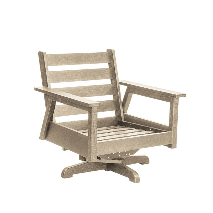 C.R. Plastic Tofino Swivel Arm Chair