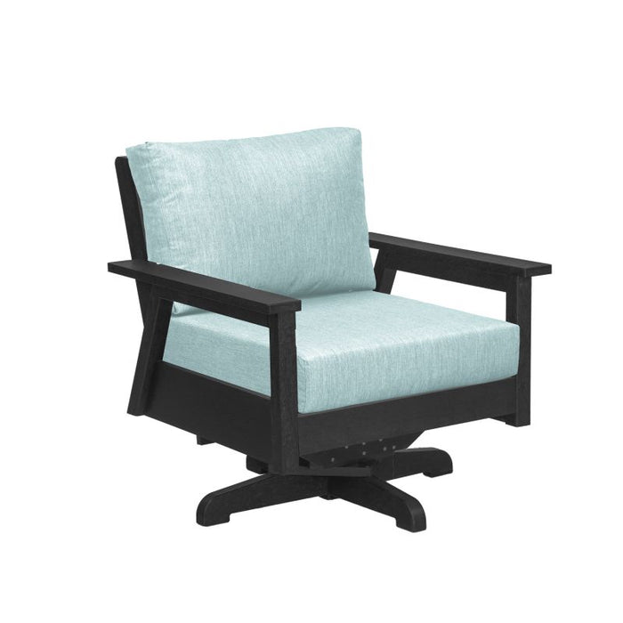 C.R. Plastic Tofino Swivel Arm Chair