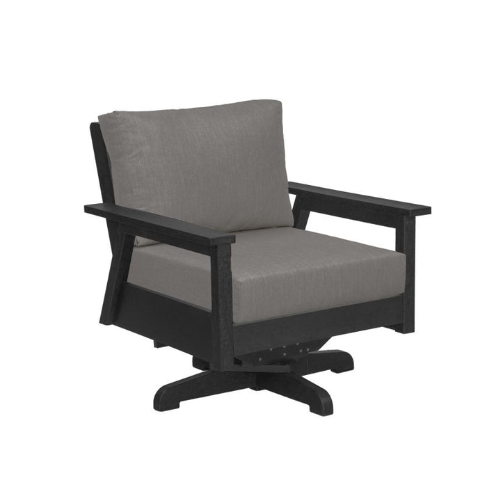 C.R. Plastic Tofino Swivel Arm Chair