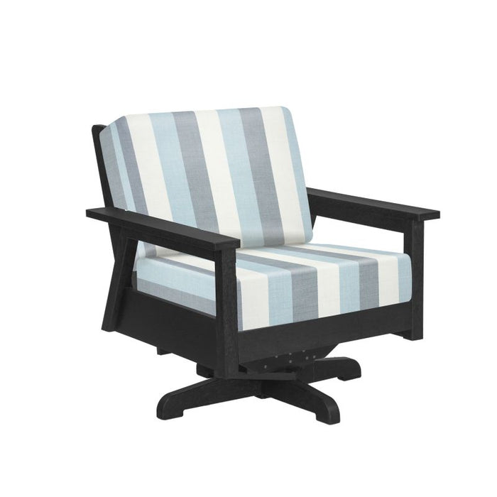 C.R. Plastic Tofino Swivel Arm Chair