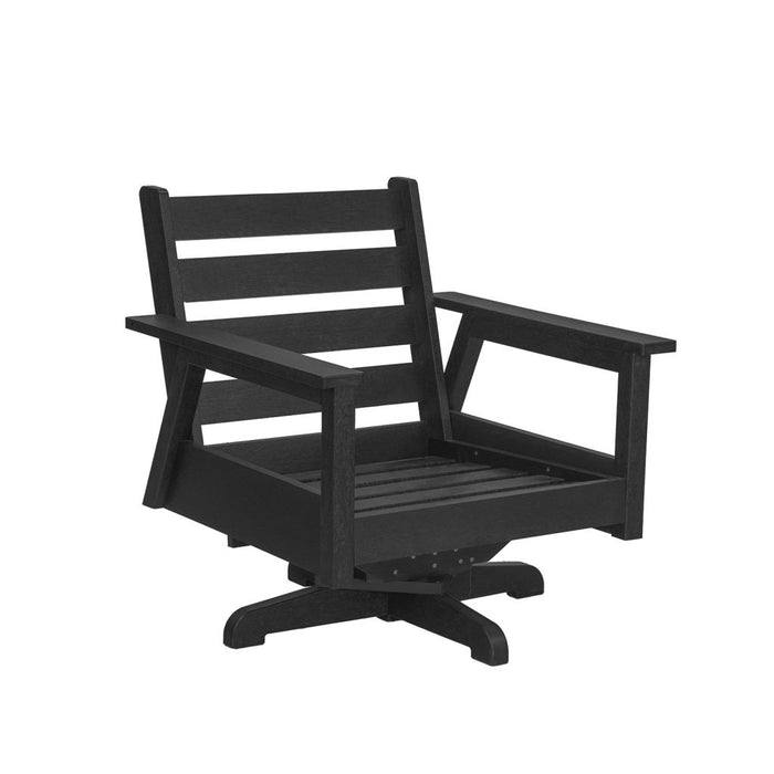 C.R. Plastic Tofino Swivel Arm Chair