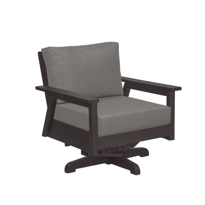 C.R. Plastic Tofino Swivel Arm Chair