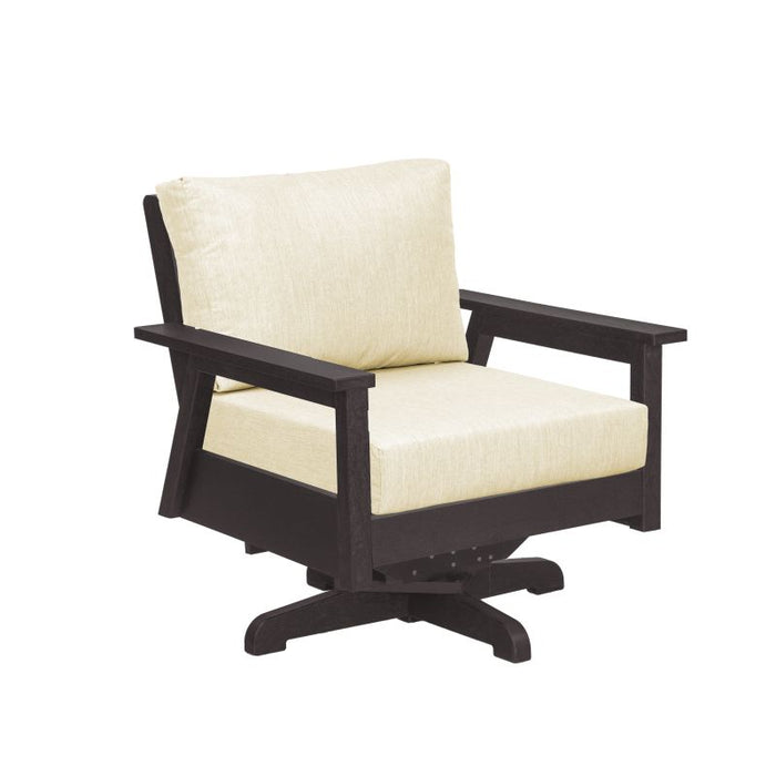 C.R. Plastic Tofino Swivel Arm Chair