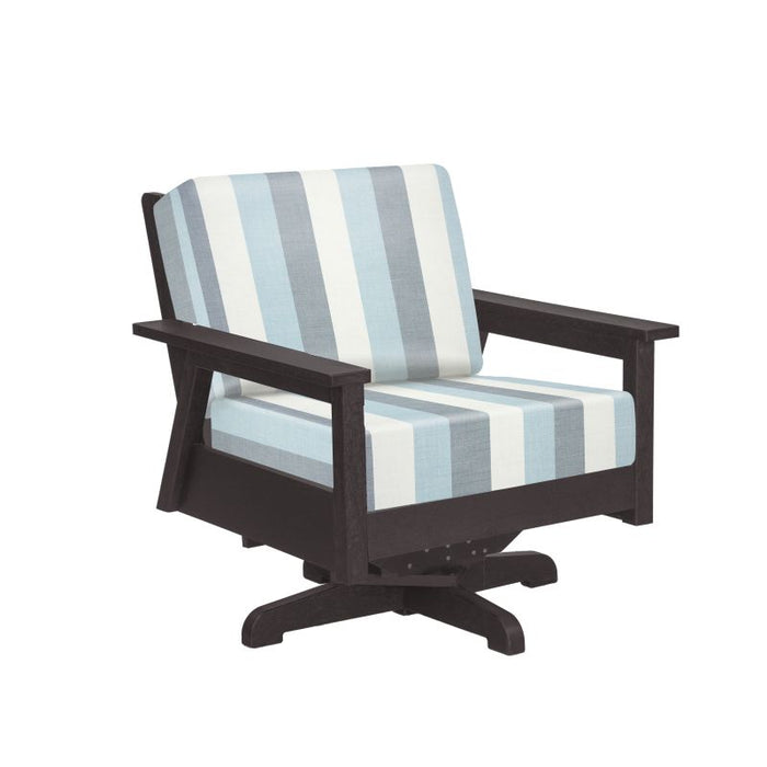 C.R. Plastic Tofino Swivel Arm Chair