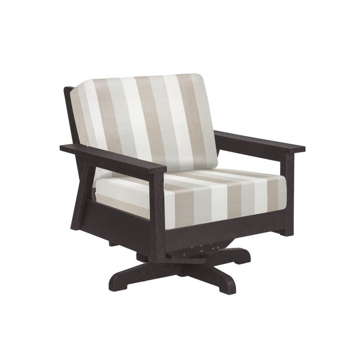 C.R. Plastic Tofino Swivel Arm Chair