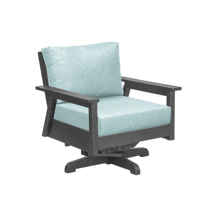 C.R. Plastic Tofino Swivel Arm Chair