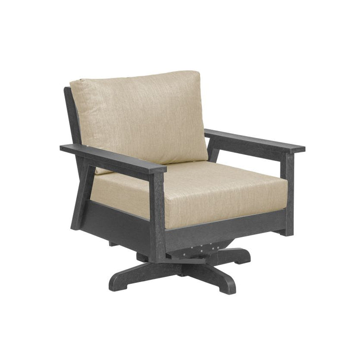 C.R. Plastic Tofino Swivel Arm Chair