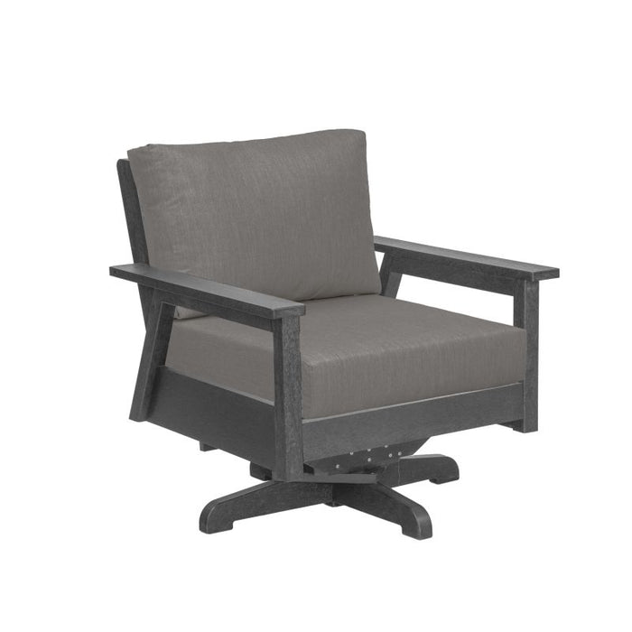 C.R. Plastic Tofino Swivel Arm Chair