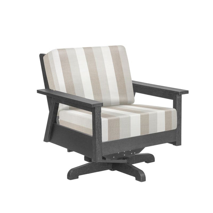 C.R. Plastic Tofino Swivel Arm Chair