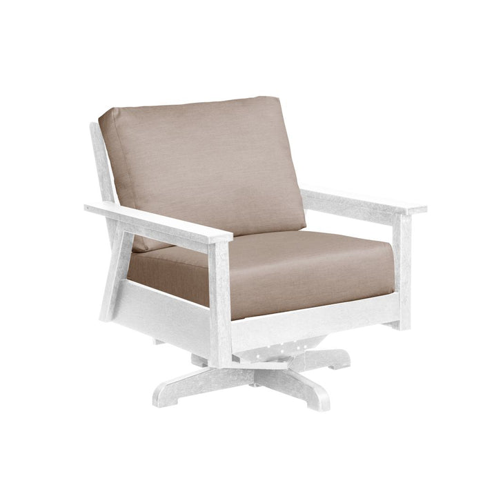 C.R. Plastic Tofino Swivel Arm Chair