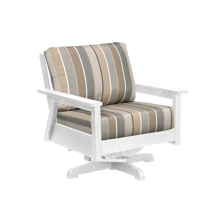 C.R. Plastic Tofino Swivel Arm Chair