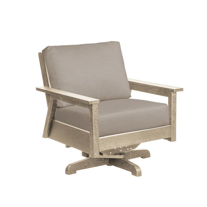 C.R. Plastic Tofino Swivel Arm Chair