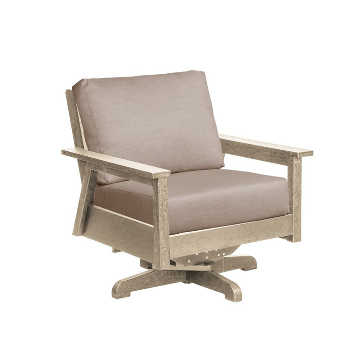 C.R. Plastic Tofino Swivel Arm Chair