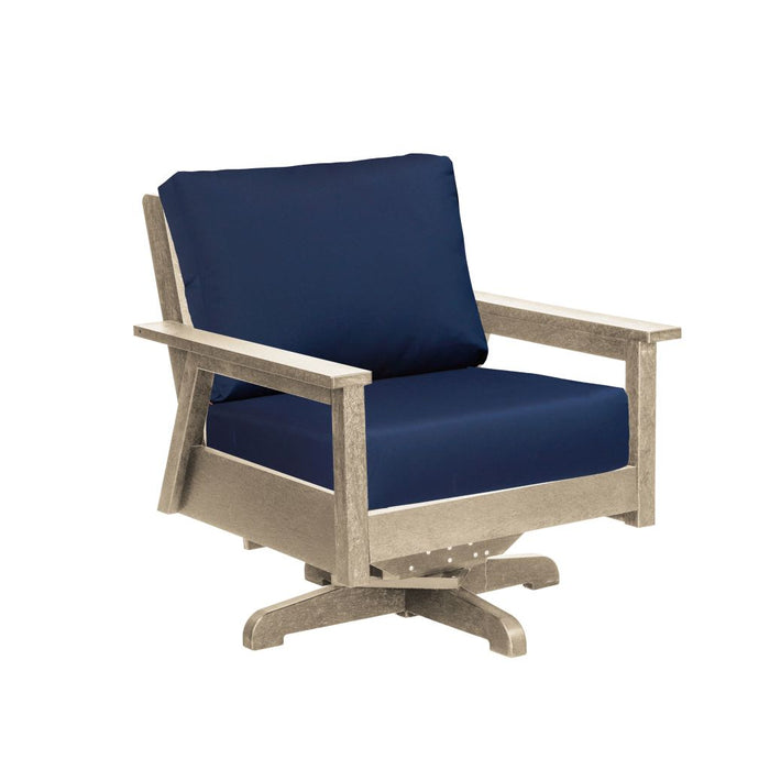 C.R. Plastic Tofino Swivel Arm Chair