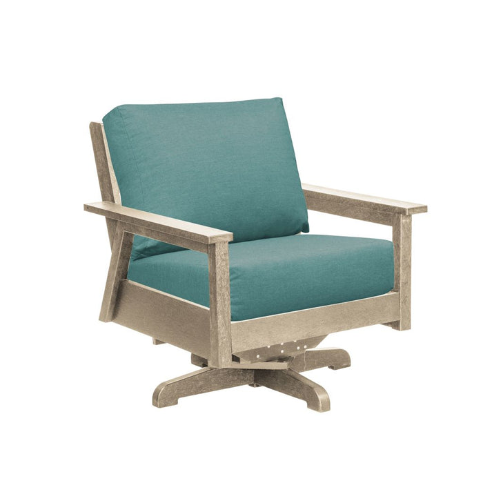 C.R. Plastic Tofino Swivel Arm Chair